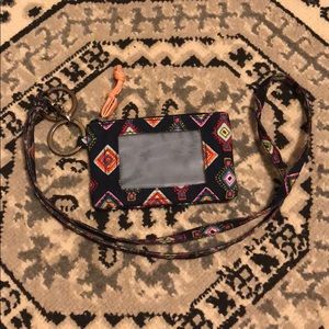 Vera Bradley ID pouch and lanyard
